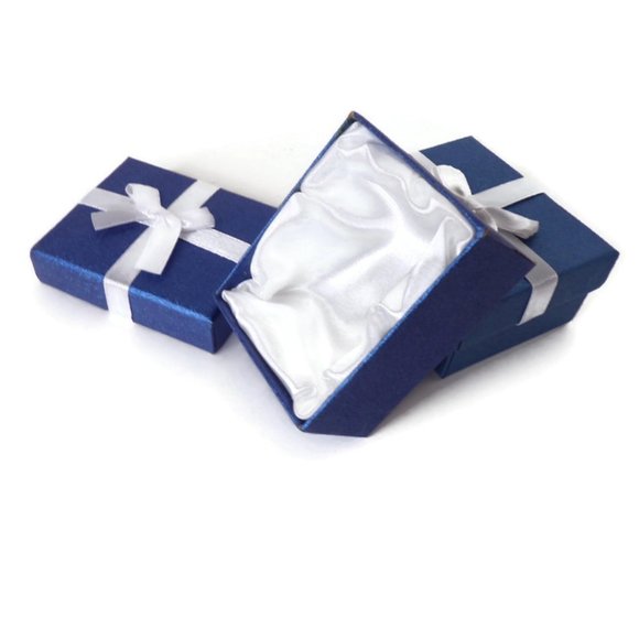 Jewelry Packing Boxes 69 Pcs Blue W/White 2354 - Picture 2 of 5